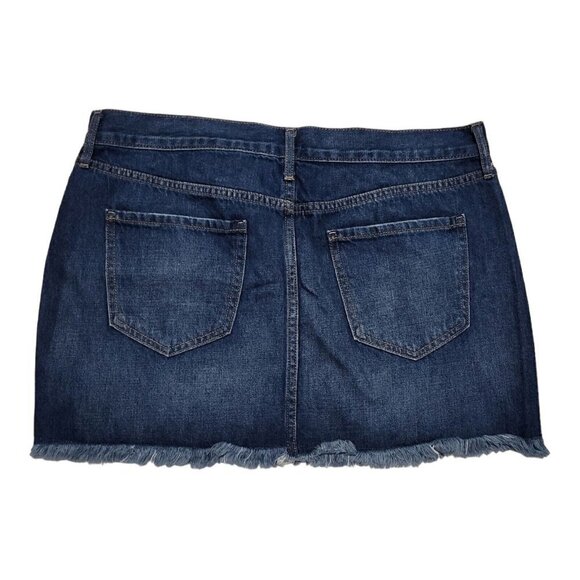 Old Navy Distressed Denim Mini Skirt Size 6 Coastal Cowgirl Back To School - Picture 2 of 7